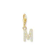 Buy Charm Pendant letter M gold plated by Thomas Sabo online - THOMAS SABO Australia