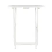 Riverbay Furniture Wood Folding Snack Tray Set of Two in White