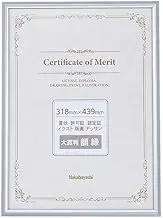 Nakabayashi F-SA-106-SV Aluminum Award Frame Certificate, Grand Prize Trial, Boxed, Silver