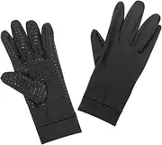 [Abaodam] 1 Pair Elastic Full Finger Compression Gloves Non Slip Copper Fiber Hand Protection for Outdoor Sports Fitness and Cycling Adaptive Fit for Various Hand
