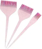 LALADEFIEE Hair Coloring Brush Set 3pcs Long Tail Dye Brush Precision Handle Salon Applicator for Home Use