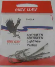 Eagle Claw 214ELA #10 10Ct Bronze Wire Aberdeen Hooks