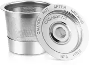 CASABREWS Reusable K Cups Coffee Pods for Keurig Universal Stainless Steel R