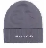 Givenchy Beanie Logo Grey $375 NWT