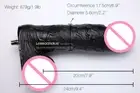 9.4'' Black Big dong Massive Monstrous Dildo Attachment for Lessoanakie a1 black