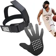 HOOJAKU 3D Hand-in-Face Basketball Training Mask, 2nd Gen with Moisture Wicking Sponge & Adjustable Strap, Enhance Shooting Accuracy Under Pressure for All Ages (Black)