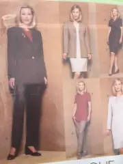 Vogue Sewing Pattern 2010 Misses Dress Skirt Pants Jacket Size 14-18 Uncut