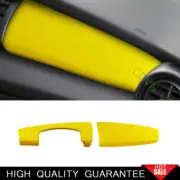 For Mini Cooper F55 F56 F57 Yellow Suede Central Console Dashboard Strip Trim 2* (for: Mini)