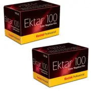 2 Rolls Kodak Ektar 100 36 Exposure 35mm Color Negative Print Film
