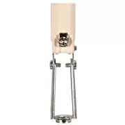 ADJUSTABLE PORCELAIN CANDELABRA LAMP PART SOCKET 3 1/2"- 4 5/8" TR-204P