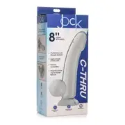Jock C Thru Dildo W/balls 8 Clear