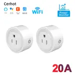 CERHOT ALEXA PLUG TUYA WIFI 智能插頭插座美國 10A/16A /20A 適配器無線遙控電源能