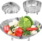 Expandable Steel Vegetable Steamer Basket for Cooking Food Veggie Broccoli Meat