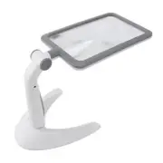 Magnifying Glass With Light Stand 48 LEDs 2.5X Rotating 3 Color Temp Adjusta DP3