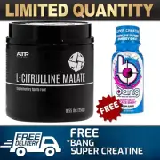 ATP SCIENCE L-CITRULLINE MALATE 2:1 250G||REDUCED MUSCLE SORENESS ENHANCED PUMP^