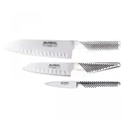 Global Classic Santoku Knife Set 3 Piece