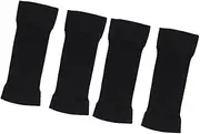 CLISPEED Compression Arm Sleeves for Scar Covering and Shaping Slimming Arm Protector for Enhanced Circulation and Workout Support Skin Color Black