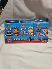 PAW PATROL 3 Card Games Go Pup , Old Bones , & Tug Of War! Fast shipping.