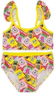 [SPONGEBOB SQUAREPANTS] Bikini Girls Kids Yellow 2 Piece Swimsuit