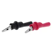 Pair Insulated MultiMeter Test Clip for Clamp Probe T
