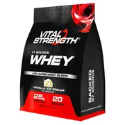 Vital Strength Whey Protein Powder Vanilla Low Carb 750g