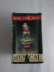Santa Coca Cola Santa Travel Refreshed 1993 Coke Musical Collection Original Box