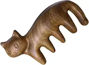 Kitten Massage Comb Massager Scalp Tool Hair Massager Massage Full Body Massage Head Scalp Massager Wood Wide Comb Cute Creative Hair Comb Scalp Comb Sandalwood The Cat Wooden Comb