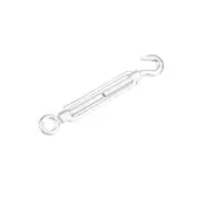 Pinnacle 10mm Galvanised Turnbuckle Hook And Eye