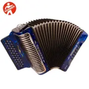 Hohner Corona II Xtreme EAD 34 Button Blue Accordion with Straps and Gig Bag