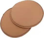 TOBBOMEY 2Pcs Round Outdoor Chair Cushions Comfortable Thickened Polyester Seat Pads for Camping Easy to Clean Durable Design for Home and Garden Use