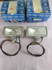 Pair of Bosch halogen Chrom fog lights fog lamp vw mercedes Ford Opel