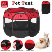 Panel Pet Dog Cat Portable Tent Playpen Puppy Cage Crate Play Pen Bags Kennel AU