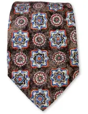 [Declic] Termini Pattern Tie in Brown