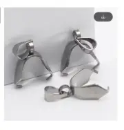 10Pcs Pinch Clip Bail Pendant Connectors Charm Hook DIY Jewelry Making Connector