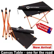 NEW Ultra-light Military Grade Outdoor Folding Roll-up Canvas Table Alloy Frame