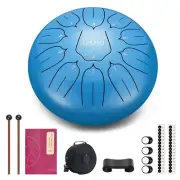 LEKATO Rain Drum for Outside Garden, Steel Tongue Drum 10 Inch 11 Notes, D Ma...