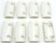 Lego 10 New White Technic Panel Curved 7 x 3 w/ 2 Pin Holes Panel Surface