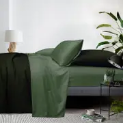 Bedding King 1000TC Cotton Rich Stripe Sheet Set - Sage Green King