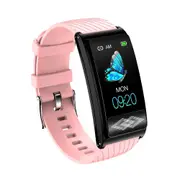 PPG Smart Bracelet P10 Super Precision Lorentz Diagram Smart Watch 24-hour Dynamic ECG Monitoring Smart Tracker For Men Women - Pink