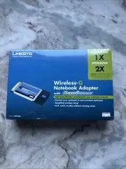 NEW - Linksys WPC54GS Wireless G Notebook Network WiFi Adapter with SpeedBooster
