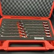 Sidchrome 12 Piece Metric Geared Combination Spanners Custom Kit Set In Case