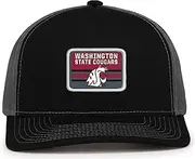 Pacific Headwear NCAA Collegiate Men's Contrast Stitch Trucker Snapback Hat-Adjustable Mesh Back Cap