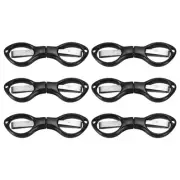 6 Pcs Folding Scissors Non-Rust Portable Mini Scissors Travel Small Shear Black