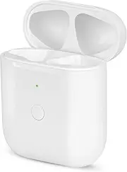 Aeocdes Replacement Compatible with AirPod Charging Case Compatible with AirPods 1st 2nd Generation Wireless Charging case 550 m Ah Bluetooth Pairing Sync Button (No Earbuds)