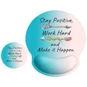 Ergonomic Mouse Pad with Wrist Support Wrist Rest Smooth Surface Non-Slip Rub...