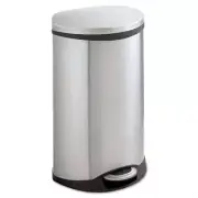 Safco� Step-On Medical Receptacle, 12.5gal, Stainless Steel