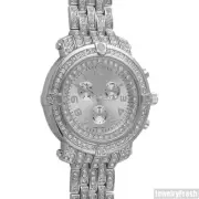 Platinum Iced Out Custom Big Heavy Pilot Watch