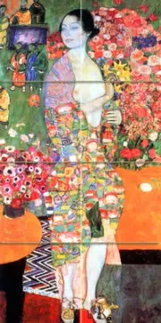Art Gustav Klimt Dancer Ceramic Mural Backsplash Bath Tile #2009