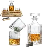 whiskey glasses and decanter set