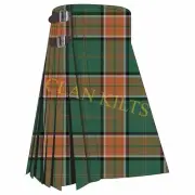 Scottish Handmade Traditional Pollock Ancient 8-yard Tartan Kilt For Men